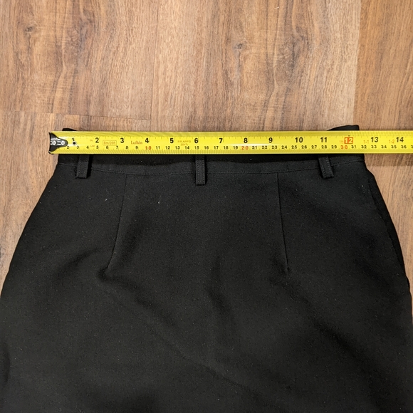 Black Midi Skirt with Front Slit Size XS/S - Picture 3 of 8